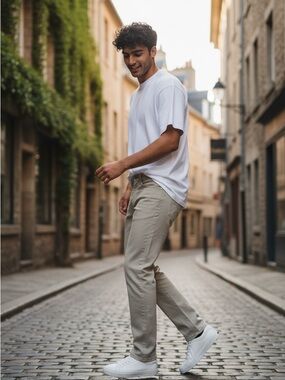 Levi's Genuine Men's Jean Pants in Tan Cotton With Stretch 33x32 Pockets Zip Fly